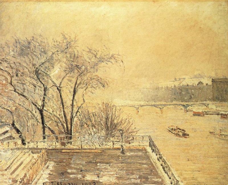 Camille Pissarro Morning snow china oil painting image